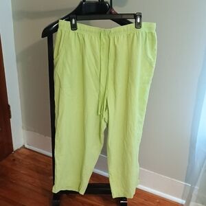 Bright Green Drawstring Pants